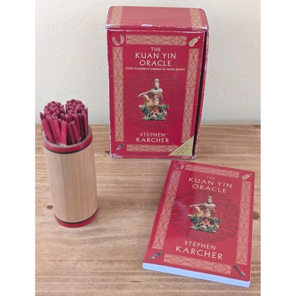 Other - Kuan Yin Oracle Complete Set Stephen Karcher Fortune Sticks Book Box